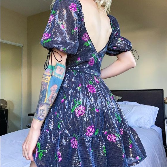 For Love and Lemons Every Rose Sequin Mini Dress - Picture 5 of 6